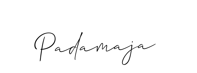 Use a signature maker to create a handwritten signature online. With this signature software, you can design (Allison_Script) your own signature for name Padamaja. Padamaja signature style 2 images and pictures png