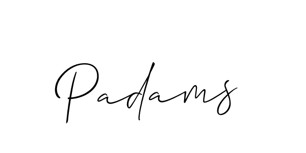 How to make Padams signature? Allison_Script is a professional autograph style. Create handwritten signature for Padams name. Padams signature style 2 images and pictures png