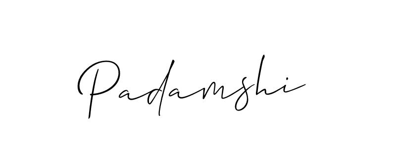 Also You can easily find your signature by using the search form. We will create Padamshi name handwritten signature images for you free of cost using Allison_Script sign style. Padamshi signature style 2 images and pictures png