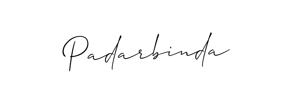 How to make Padarbinda signature? Allison_Script is a professional autograph style. Create handwritten signature for Padarbinda name. Padarbinda signature style 2 images and pictures png