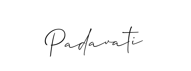 You should practise on your own different ways (Allison_Script) to write your name (Padavati) in signature. don't let someone else do it for you. Padavati signature style 2 images and pictures png