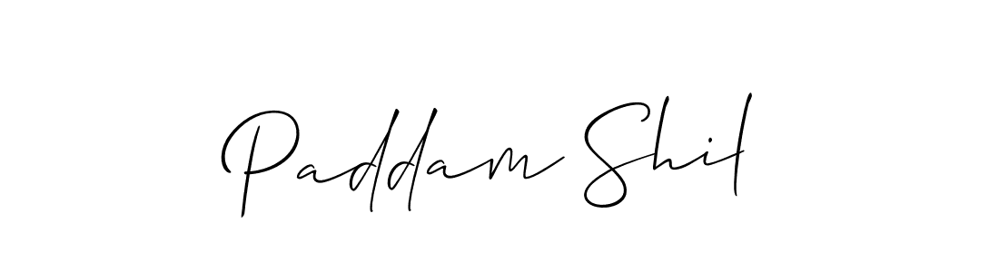 Also we have Paddam Shil name is the best signature style. Create professional handwritten signature collection using Allison_Script autograph style. Paddam Shil signature style 2 images and pictures png
