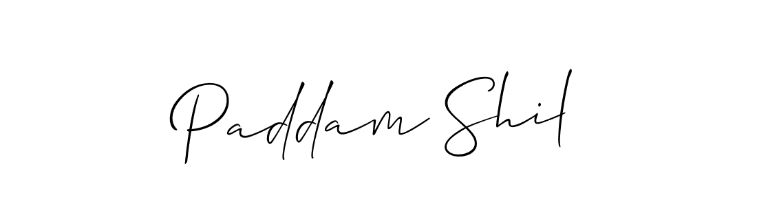 Also we have Paddam Shil name is the best signature style. Create professional handwritten signature collection using Allison_Script autograph style. Paddam Shil signature style 2 images and pictures png