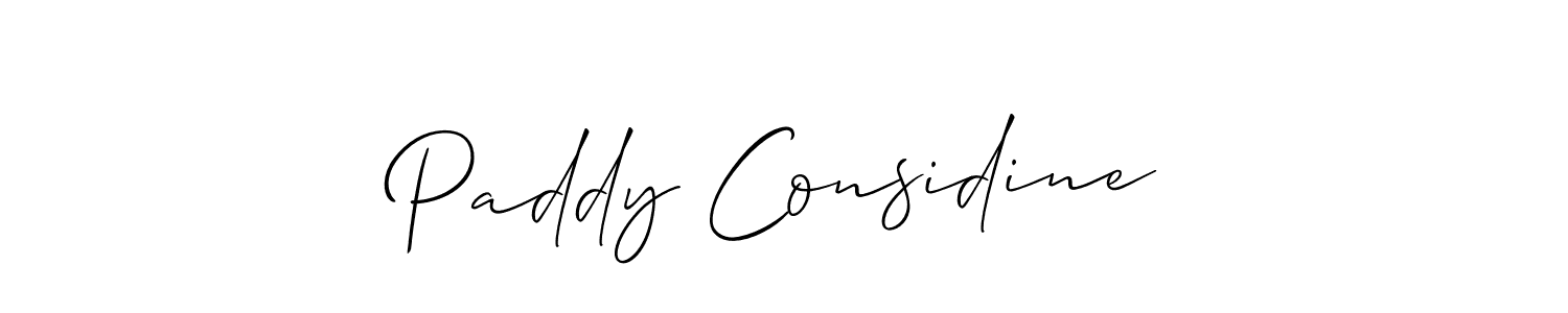 Make a short Paddy Considine signature style. Manage your documents anywhere anytime using Allison_Script. Create and add eSignatures, submit forms, share and send files easily. Paddy Considine signature style 2 images and pictures png