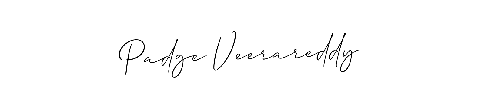 It looks lik you need a new signature style for name Padge Veerareddy. Design unique handwritten (Allison_Script) signature with our free signature maker in just a few clicks. Padge Veerareddy signature style 2 images and pictures png