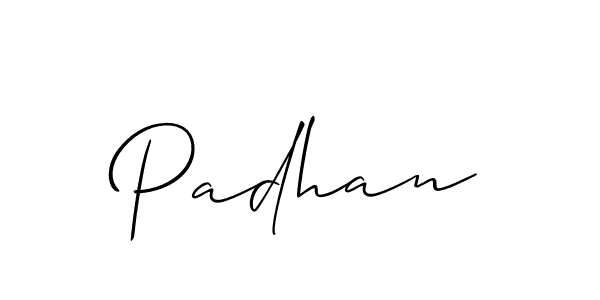 It looks lik you need a new signature style for name Padhan. Design unique handwritten (Allison_Script) signature with our free signature maker in just a few clicks. Padhan signature style 2 images and pictures png