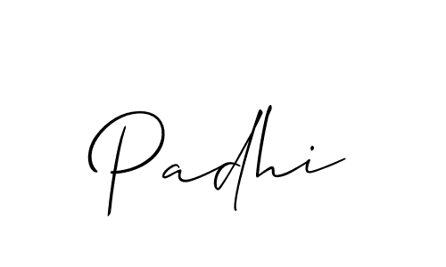 The best way (Allison_Script) to make a short signature is to pick only two or three words in your name. The name Padhi include a total of six letters. For converting this name. Padhi signature style 2 images and pictures png