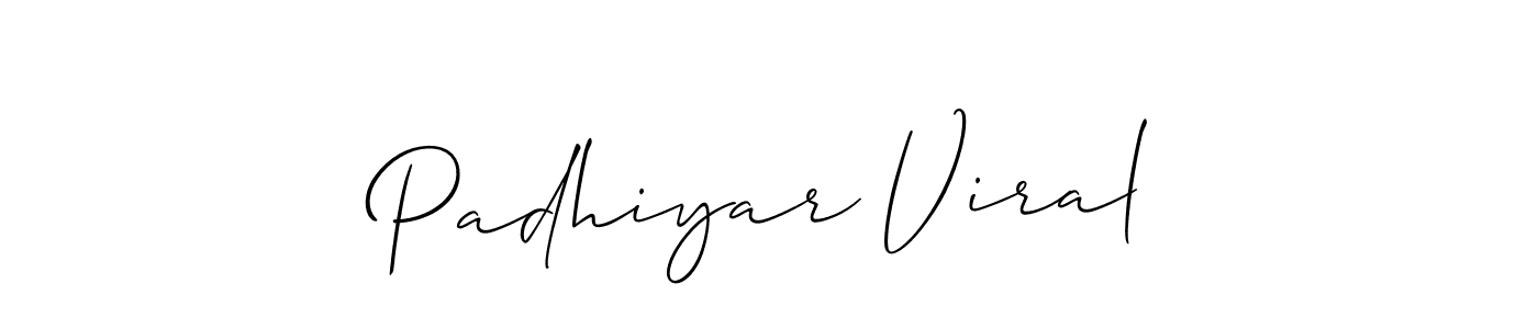 Best and Professional Signature Style for Padhiyar Viral. Allison_Script Best Signature Style Collection. Padhiyar Viral signature style 2 images and pictures png