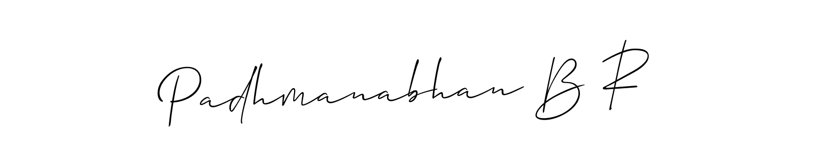 Make a beautiful signature design for name Padhmanabhan B R. With this signature (Allison_Script) style, you can create a handwritten signature for free. Padhmanabhan B R signature style 2 images and pictures png