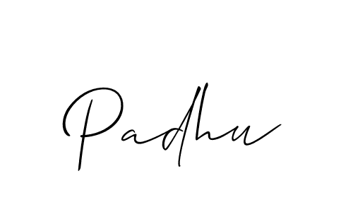 You should practise on your own different ways (Allison_Script) to write your name (Padhu) in signature. don't let someone else do it for you. Padhu signature style 2 images and pictures png