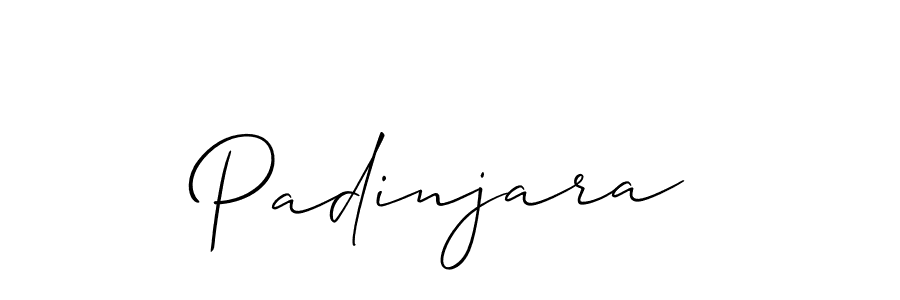 if you are searching for the best signature style for your name Padinjara. so please give up your signature search. here we have designed multiple signature styles  using Allison_Script. Padinjara signature style 2 images and pictures png