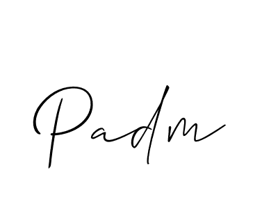 Best and Professional Signature Style for Padm. Allison_Script Best Signature Style Collection. Padm signature style 2 images and pictures png