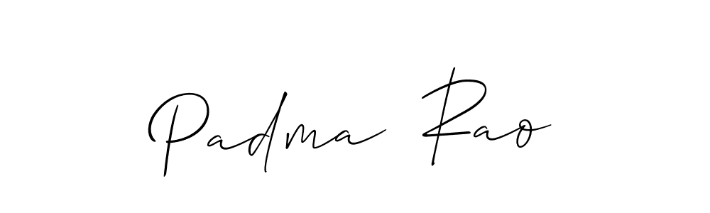 Padma  Rao stylish signature style. Best Handwritten Sign (Allison_Script) for my name. Handwritten Signature Collection Ideas for my name Padma  Rao. Padma  Rao signature style 2 images and pictures png