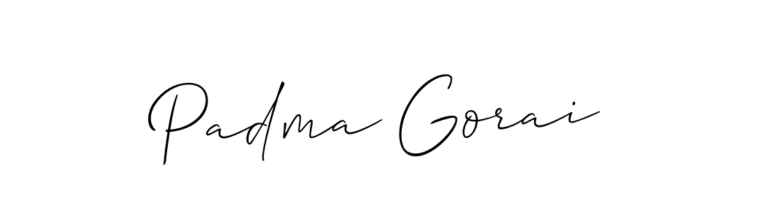 Design your own signature with our free online signature maker. With this signature software, you can create a handwritten (Allison_Script) signature for name Padma Gorai. Padma Gorai signature style 2 images and pictures png