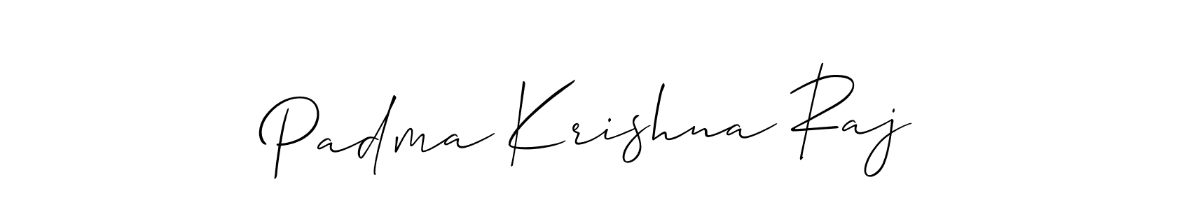 Make a short Padma Krishna Raj signature style. Manage your documents anywhere anytime using Allison_Script. Create and add eSignatures, submit forms, share and send files easily. Padma Krishna Raj signature style 2 images and pictures png