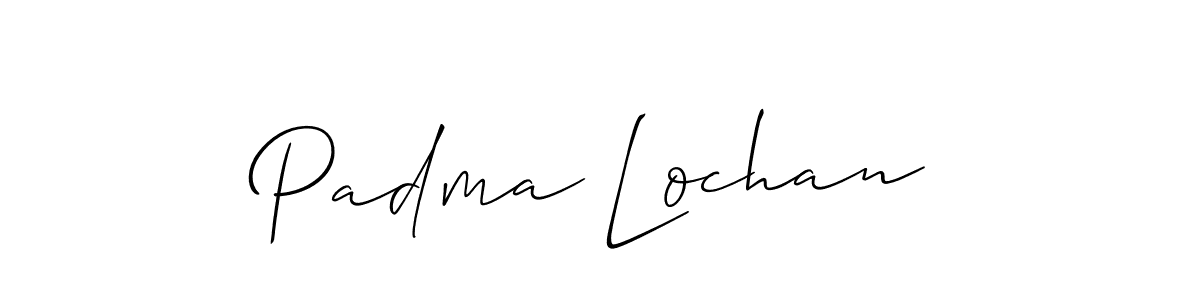 How to make Padma Lochan signature? Allison_Script is a professional autograph style. Create handwritten signature for Padma Lochan name. Padma Lochan signature style 2 images and pictures png