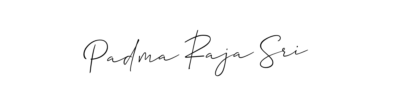 How to make Padma Raja Sri signature? Allison_Script is a professional autograph style. Create handwritten signature for Padma Raja Sri name. Padma Raja Sri signature style 2 images and pictures png