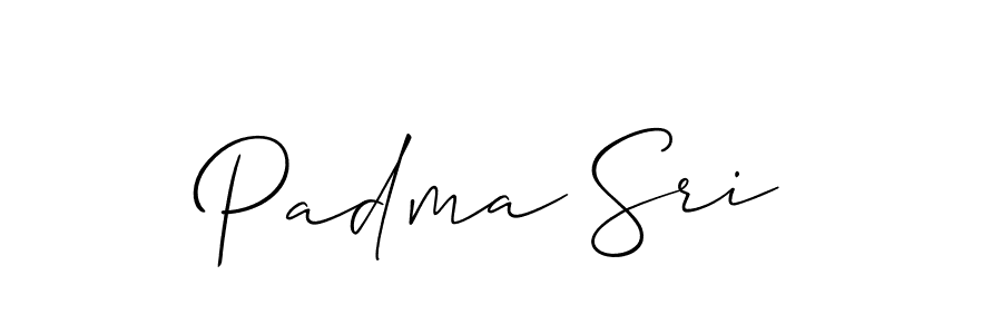 if you are searching for the best signature style for your name Padma Sri. so please give up your signature search. here we have designed multiple signature styles  using Allison_Script. Padma Sri signature style 2 images and pictures png