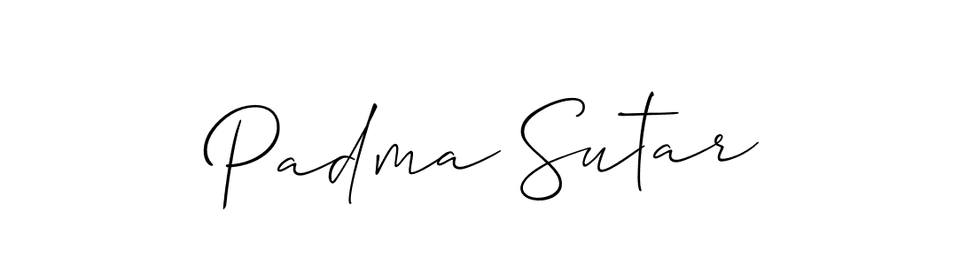 Similarly Allison_Script is the best handwritten signature design. Signature creator online .You can use it as an online autograph creator for name Padma Sutar. Padma Sutar signature style 2 images and pictures png