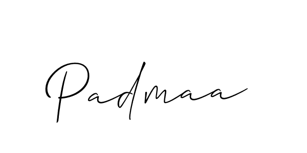 Similarly Allison_Script is the best handwritten signature design. Signature creator online .You can use it as an online autograph creator for name Padmaa. Padmaa signature style 2 images and pictures png