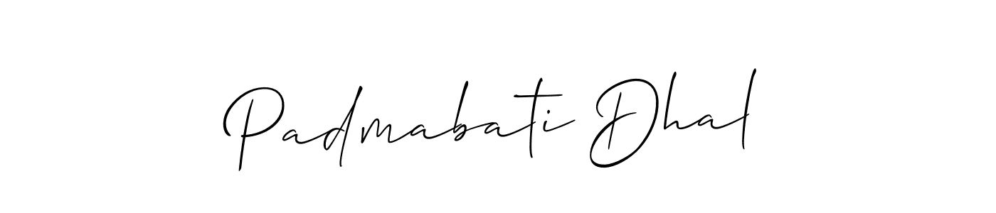 Make a short Padmabati Dhal signature style. Manage your documents anywhere anytime using Allison_Script. Create and add eSignatures, submit forms, share and send files easily. Padmabati Dhal signature style 2 images and pictures png