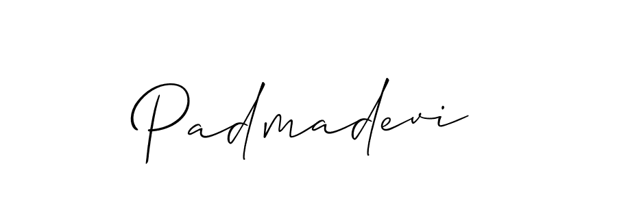 Make a beautiful signature design for name Padmadevi. With this signature (Allison_Script) style, you can create a handwritten signature for free. Padmadevi signature style 2 images and pictures png