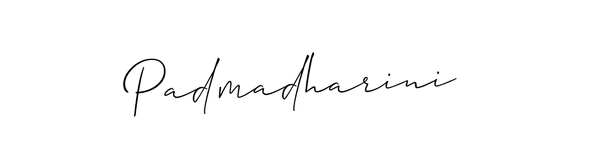 if you are searching for the best signature style for your name Padmadharini. so please give up your signature search. here we have designed multiple signature styles  using Allison_Script. Padmadharini signature style 2 images and pictures png