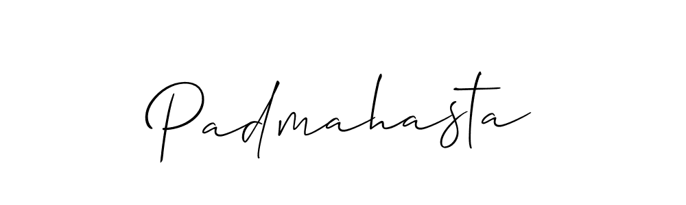 How to make Padmahasta name signature. Use Allison_Script style for creating short signs online. This is the latest handwritten sign. Padmahasta signature style 2 images and pictures png