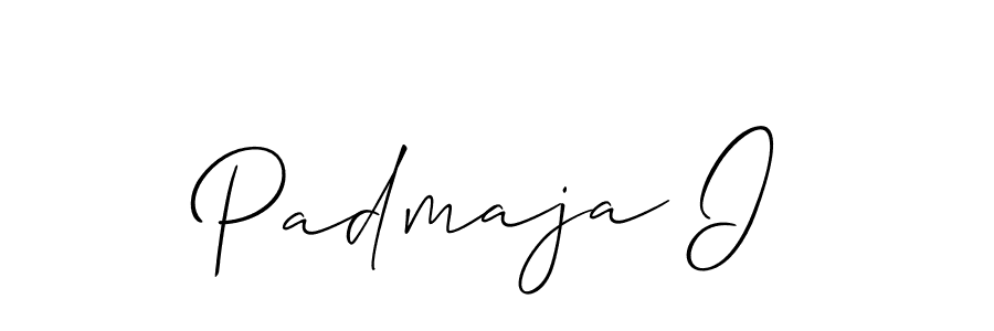 Design your own signature with our free online signature maker. With this signature software, you can create a handwritten (Allison_Script) signature for name Padmaja I. Padmaja I signature style 2 images and pictures png