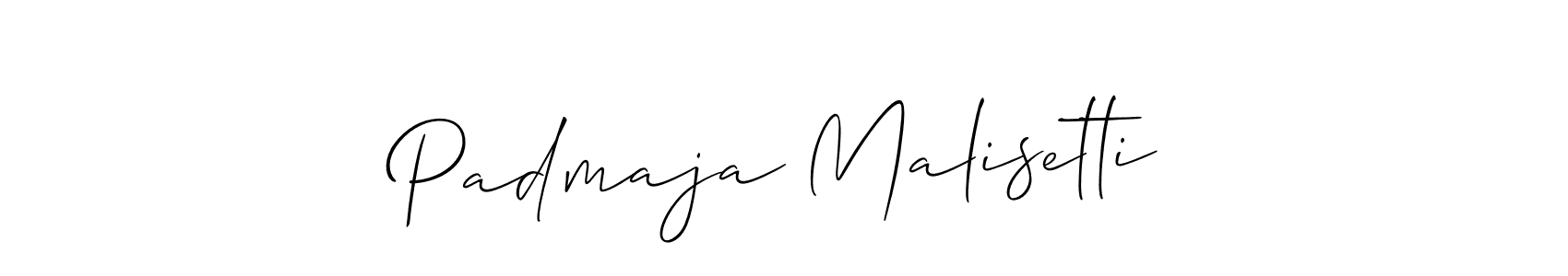 Also we have Padmaja Malisetti name is the best signature style. Create professional handwritten signature collection using Allison_Script autograph style. Padmaja Malisetti signature style 2 images and pictures png