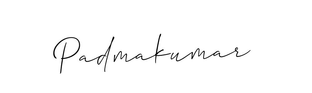 Use a signature maker to create a handwritten signature online. With this signature software, you can design (Allison_Script) your own signature for name Padmakumar. Padmakumar signature style 2 images and pictures png
