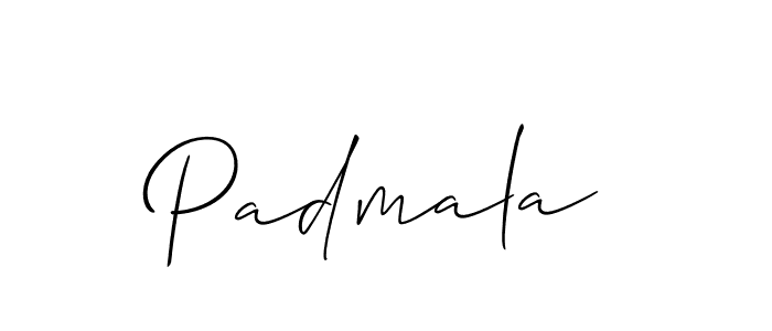 Padmala stylish signature style. Best Handwritten Sign (Allison_Script) for my name. Handwritten Signature Collection Ideas for my name Padmala. Padmala signature style 2 images and pictures png