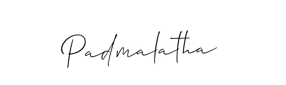 Make a beautiful signature design for name Padmalatha. With this signature (Allison_Script) style, you can create a handwritten signature for free. Padmalatha signature style 2 images and pictures png