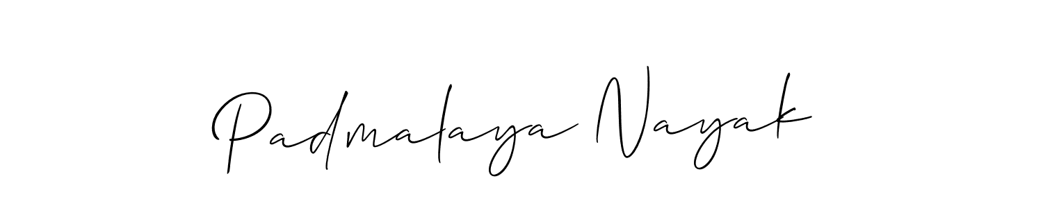 Also You can easily find your signature by using the search form. We will create Padmalaya Nayak name handwritten signature images for you free of cost using Allison_Script sign style. Padmalaya Nayak signature style 2 images and pictures png