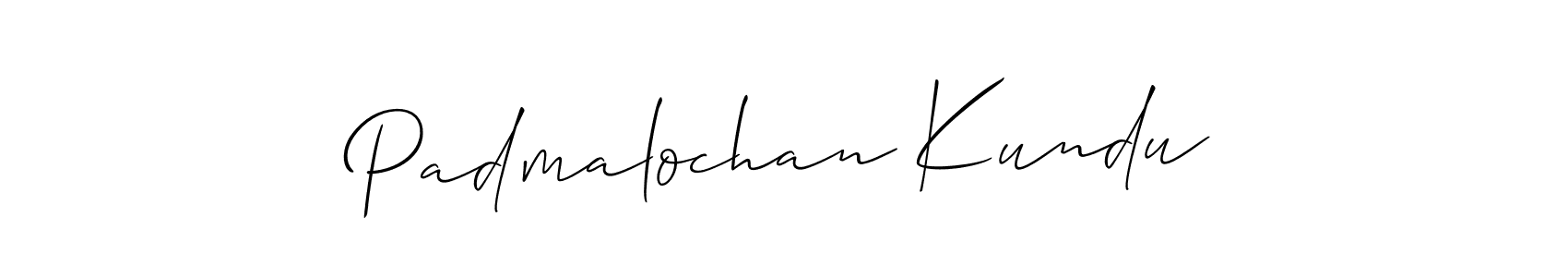 The best way (Allison_Script) to make a short signature is to pick only two or three words in your name. The name Padmalochan Kundu include a total of six letters. For converting this name. Padmalochan Kundu signature style 2 images and pictures png