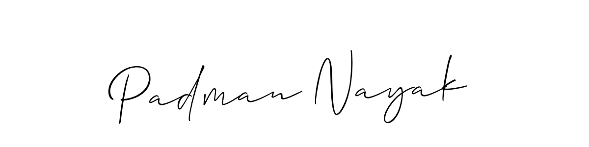 Design your own signature with our free online signature maker. With this signature software, you can create a handwritten (Allison_Script) signature for name Padman Nayak. Padman Nayak signature style 2 images and pictures png