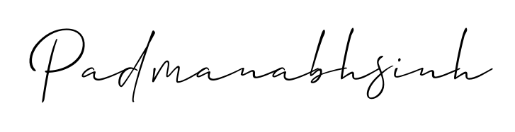 Express your personality with a custom Padmanabhsinh signature crafted with Allison_Script typography. Free transparent PNG download available. Padmanabhsinh signature style 2 images and pictures png