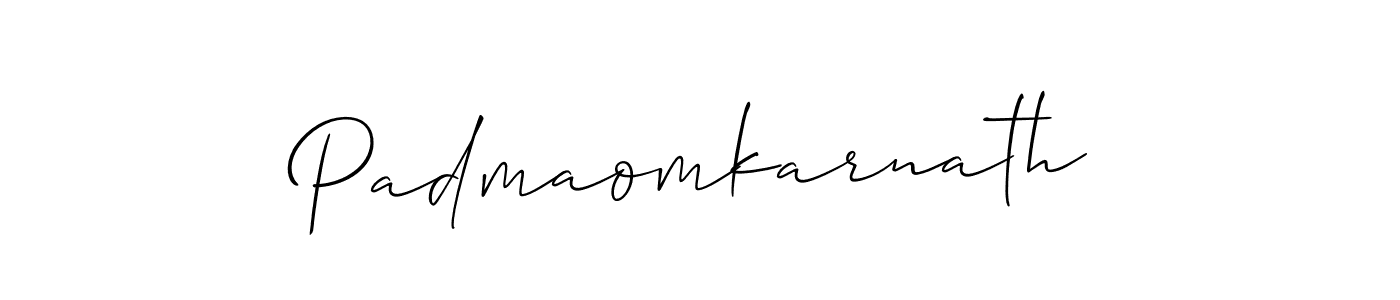 It looks lik you need a new signature style for name Padmaomkarnath. Design unique handwritten (Allison_Script) signature with our free signature maker in just a few clicks. Padmaomkarnath signature style 2 images and pictures png