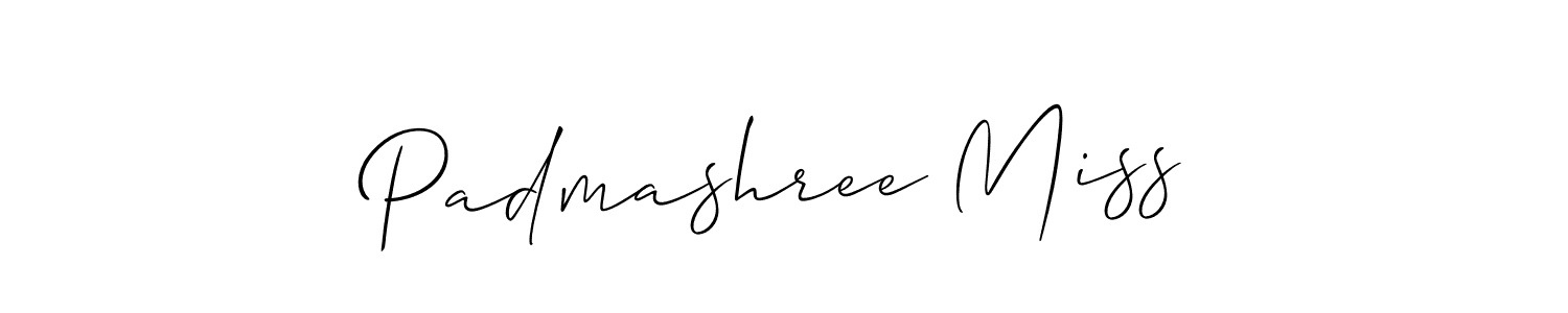 Also we have Padmashree Miss name is the best signature style. Create professional handwritten signature collection using Allison_Script autograph style. Padmashree Miss signature style 2 images and pictures png