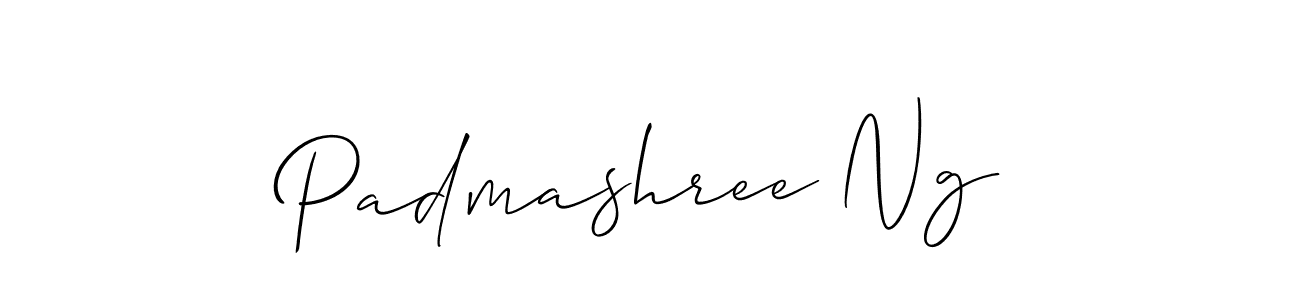 Use a signature maker to create a handwritten signature online. With this signature software, you can design (Allison_Script) your own signature for name Padmashree Ng. Padmashree Ng signature style 2 images and pictures png