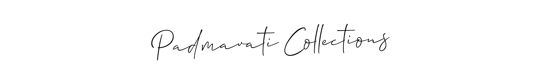 It looks lik you need a new signature style for name Padmavati Collections. Design unique handwritten (Allison_Script) signature with our free signature maker in just a few clicks. Padmavati Collections signature style 2 images and pictures png