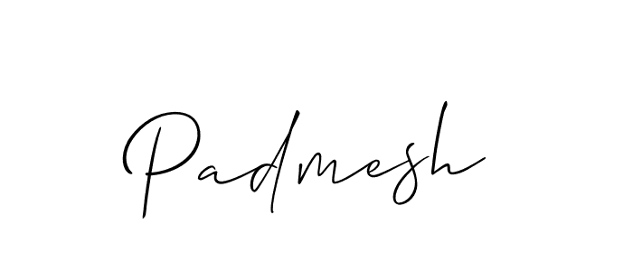 Also we have Padmesh name is the best signature style. Create professional handwritten signature collection using Allison_Script autograph style. Padmesh signature style 2 images and pictures png
