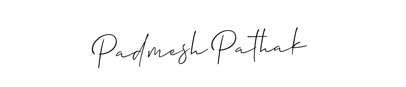 It looks lik you need a new signature style for name Padmesh Pathak. Design unique handwritten (Allison_Script) signature with our free signature maker in just a few clicks. Padmesh Pathak signature style 2 images and pictures png