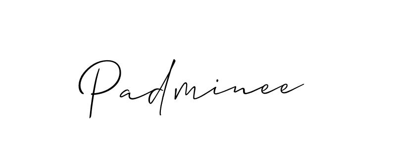 Best and Professional Signature Style for Padminee. Allison_Script Best Signature Style Collection. Padminee signature style 2 images and pictures png