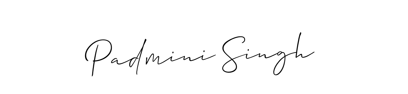Use a signature maker to create a handwritten signature online. With this signature software, you can design (Allison_Script) your own signature for name Padmini Singh. Padmini Singh signature style 2 images and pictures png
