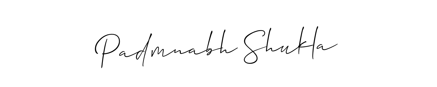 Make a short Padmnabh Shukla signature style. Manage your documents anywhere anytime using Allison_Script. Create and add eSignatures, submit forms, share and send files easily. Padmnabh Shukla signature style 2 images and pictures png