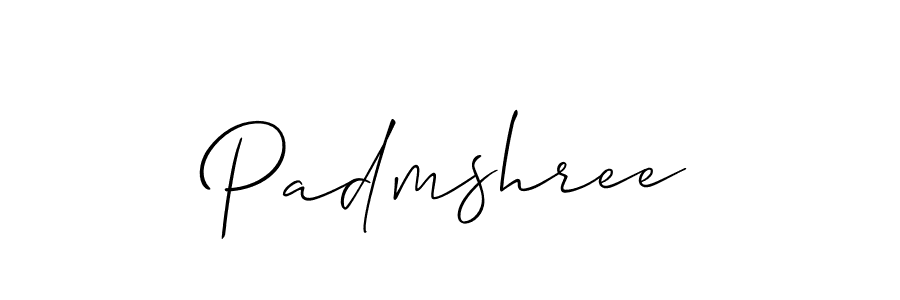 Also we have Padmshree name is the best signature style. Create professional handwritten signature collection using Allison_Script autograph style. Padmshree signature style 2 images and pictures png