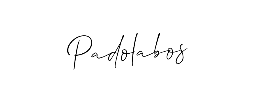 It looks lik you need a new signature style for name Padolabos. Design unique handwritten (Allison_Script) signature with our free signature maker in just a few clicks. Padolabos signature style 2 images and pictures png