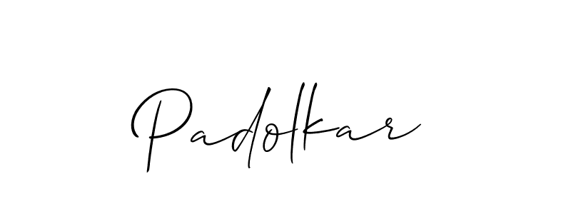 Padolkar stylish signature style. Best Handwritten Sign (Allison_Script) for my name. Handwritten Signature Collection Ideas for my name Padolkar. Padolkar signature style 2 images and pictures png
