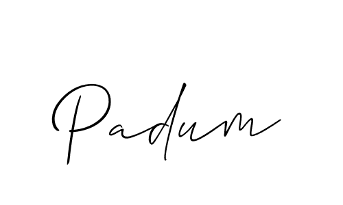 How to make Padum signature? Allison_Script is a professional autograph style. Create handwritten signature for Padum name. Padum signature style 2 images and pictures png